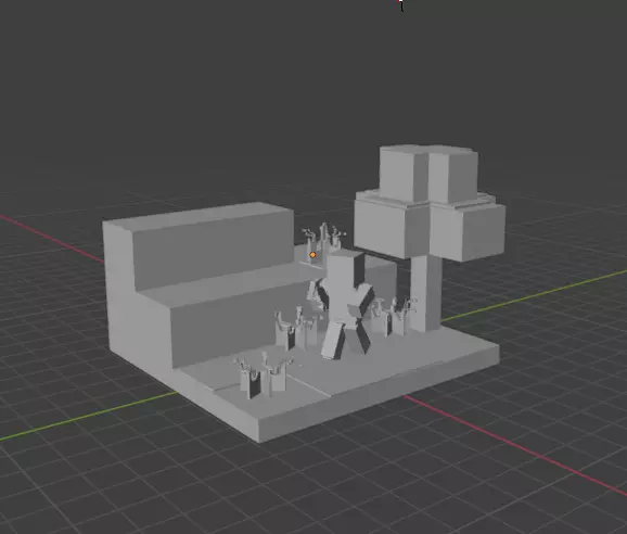 Minecraft Village Buildup 3D Printable Modular Village STL Set 3D print model_1