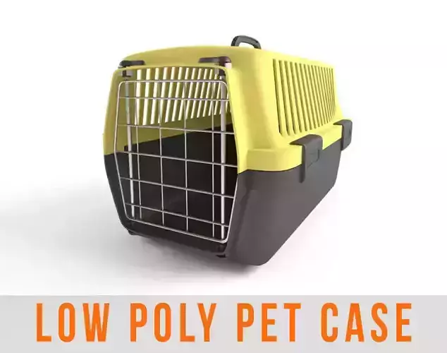 Pet Carry Case Animal Carrier Low Poly