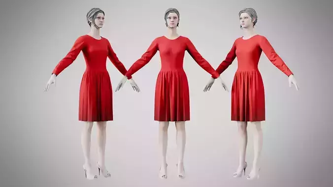 Dress 05 Alabama Crimson