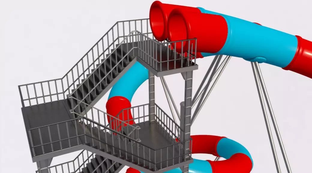 Slide Water 3D model_6