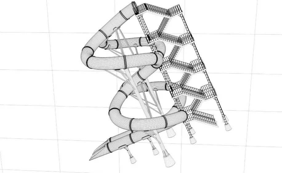 Slide Water 3D model_9