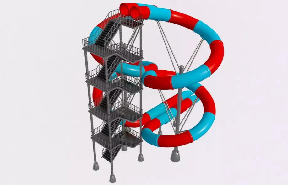 Slide Water 3D model_2