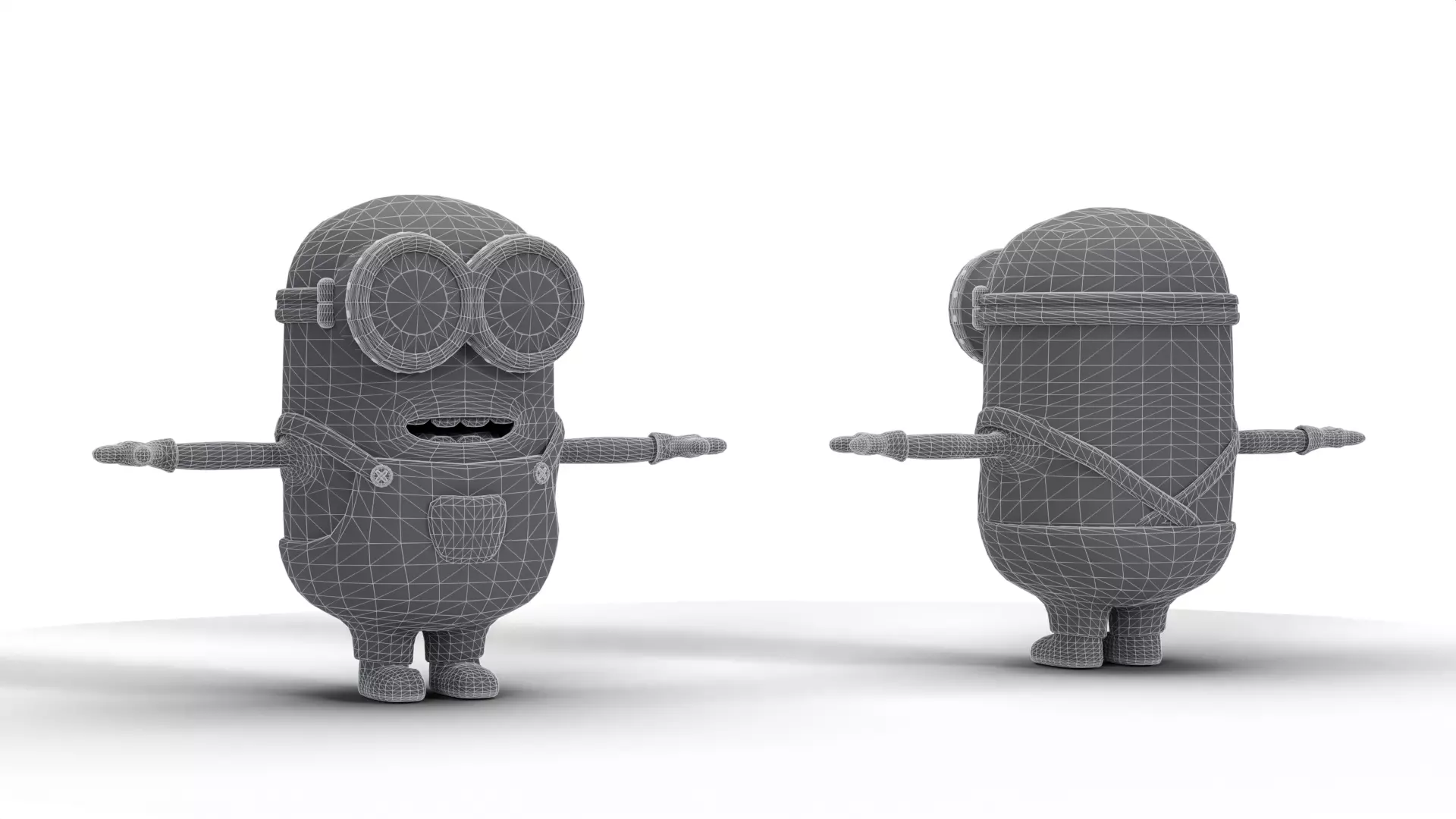 Minion Low-poly 3D model_10