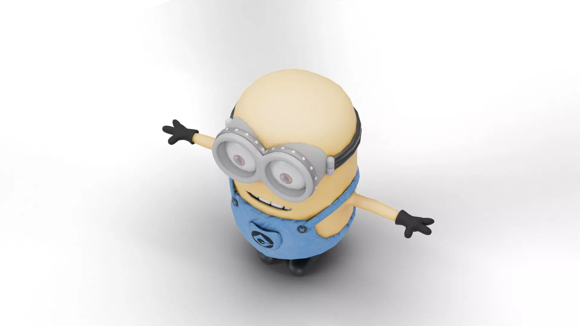Minion Low-poly 3D model_6