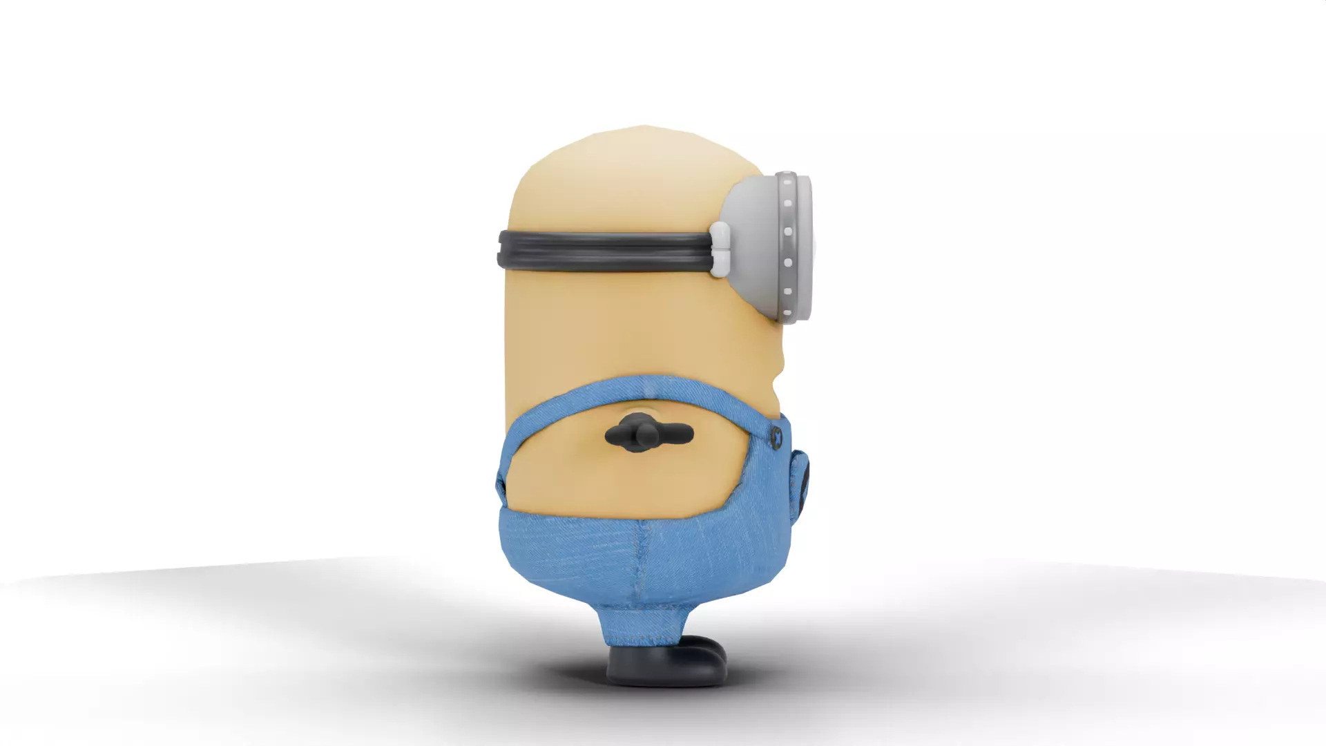 Minion Low-poly 3D model_4