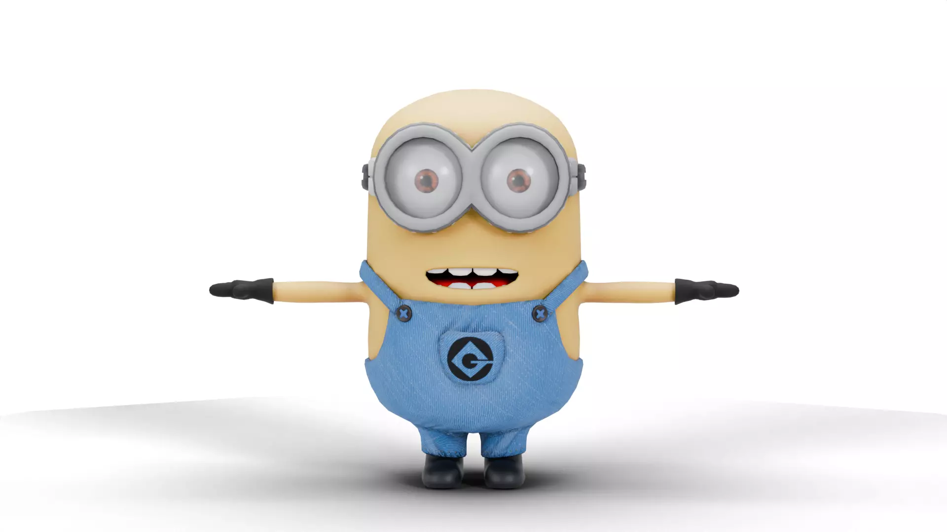 Minion Low-poly 3D model_2