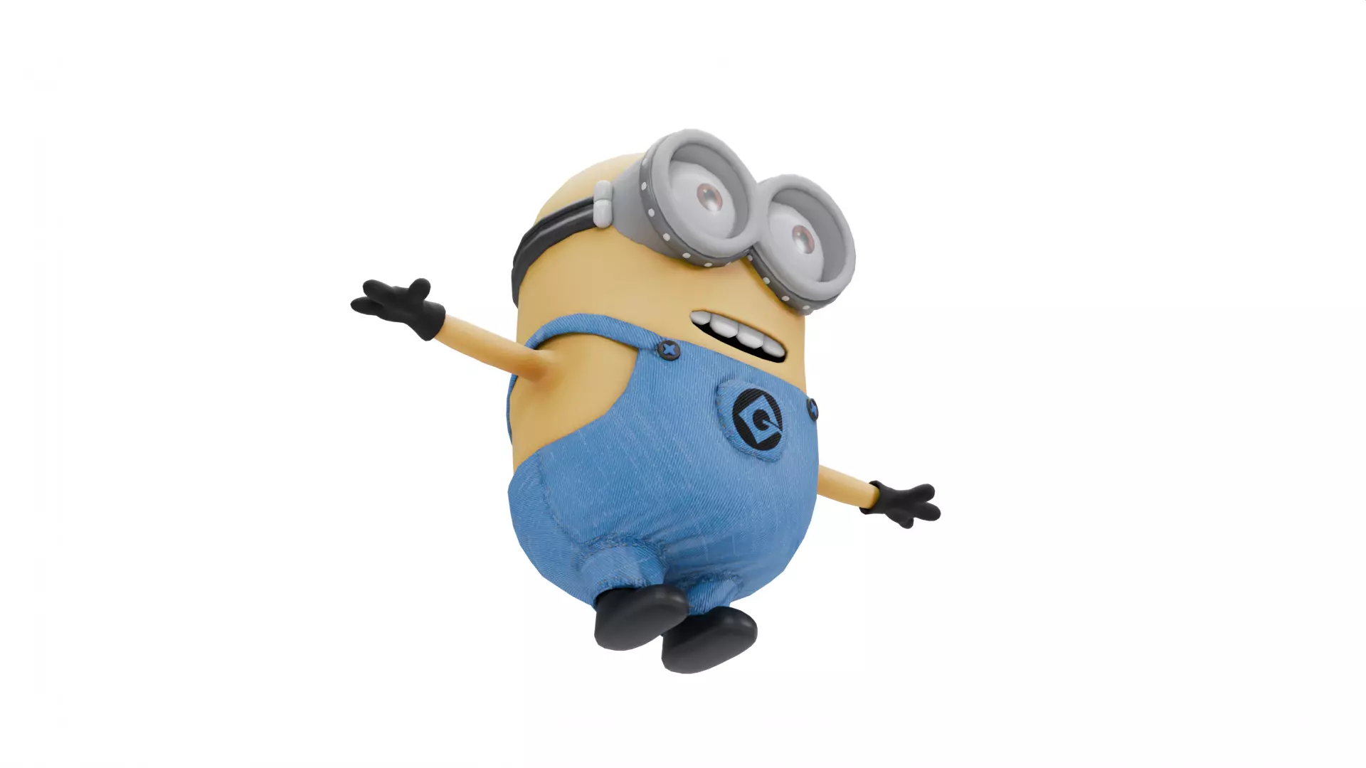 Minion Low-poly 3D model_7