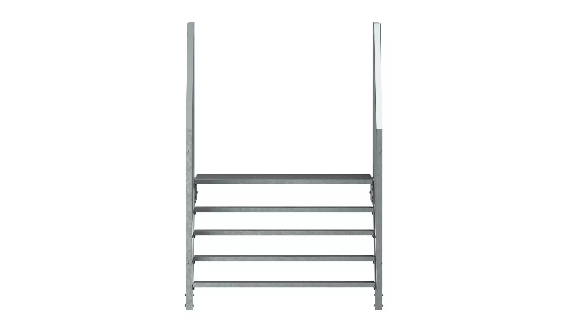 Section of metal stairs 04 3D model_8