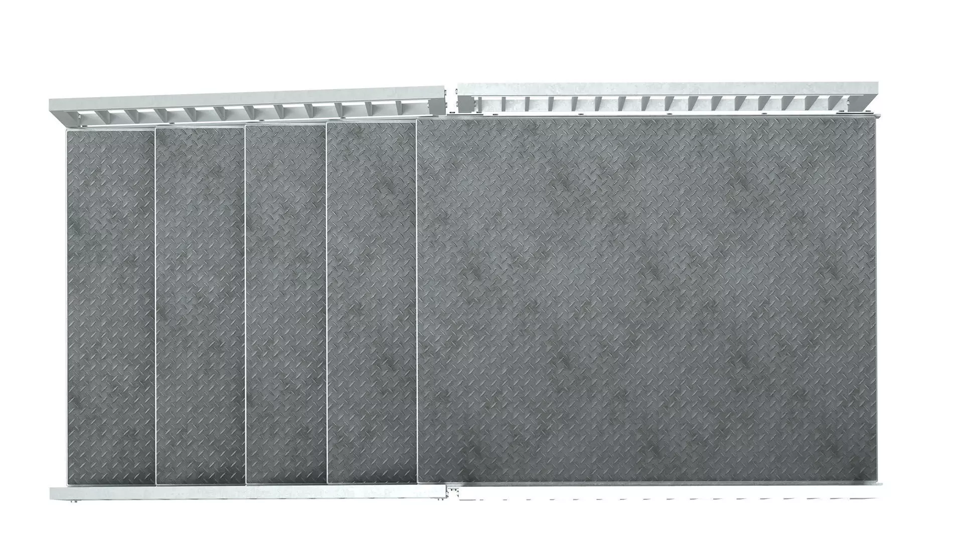 Section of metal stairs 04 3D model_6