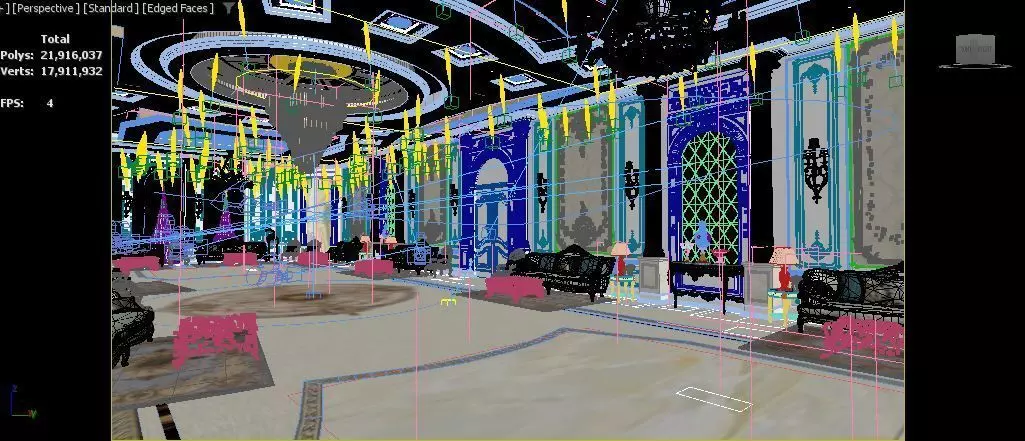 classic majlis 3D model_7