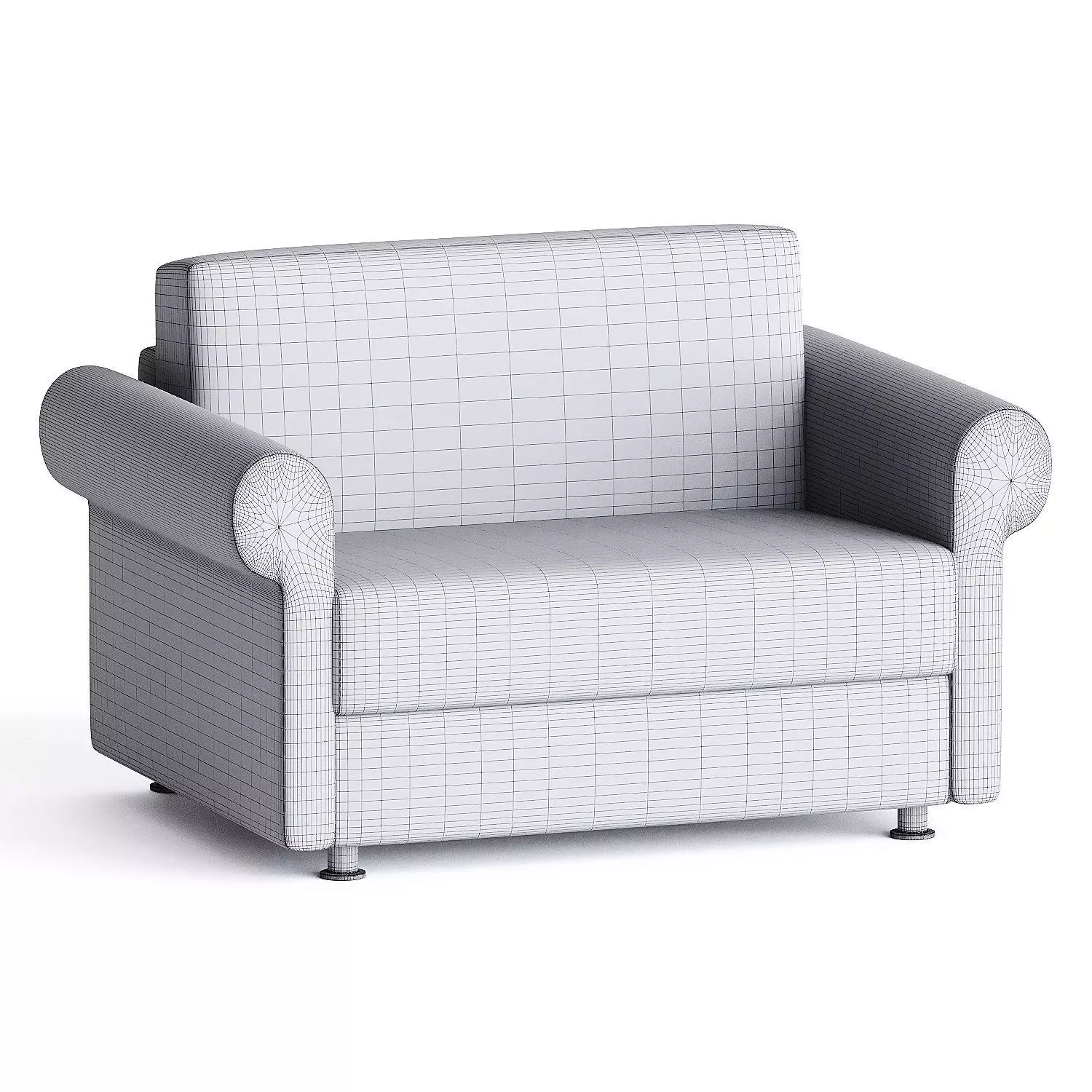 armchair lampo 2 3D model_3