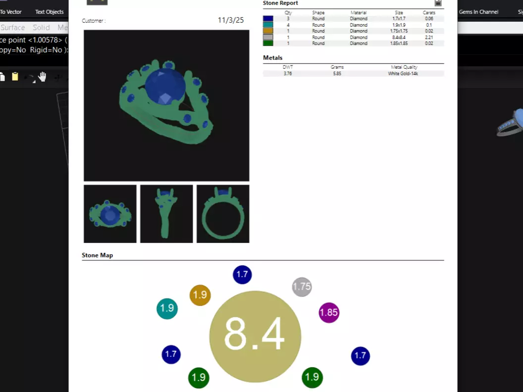 Tree Bark Ring Organic Branch 3D Print 3D Model 3D print model_11