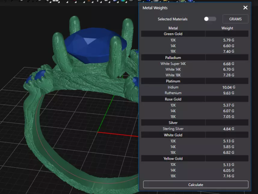 Tree Bark Ring Organic Branch 3D Print 3D Model 3D print model_10