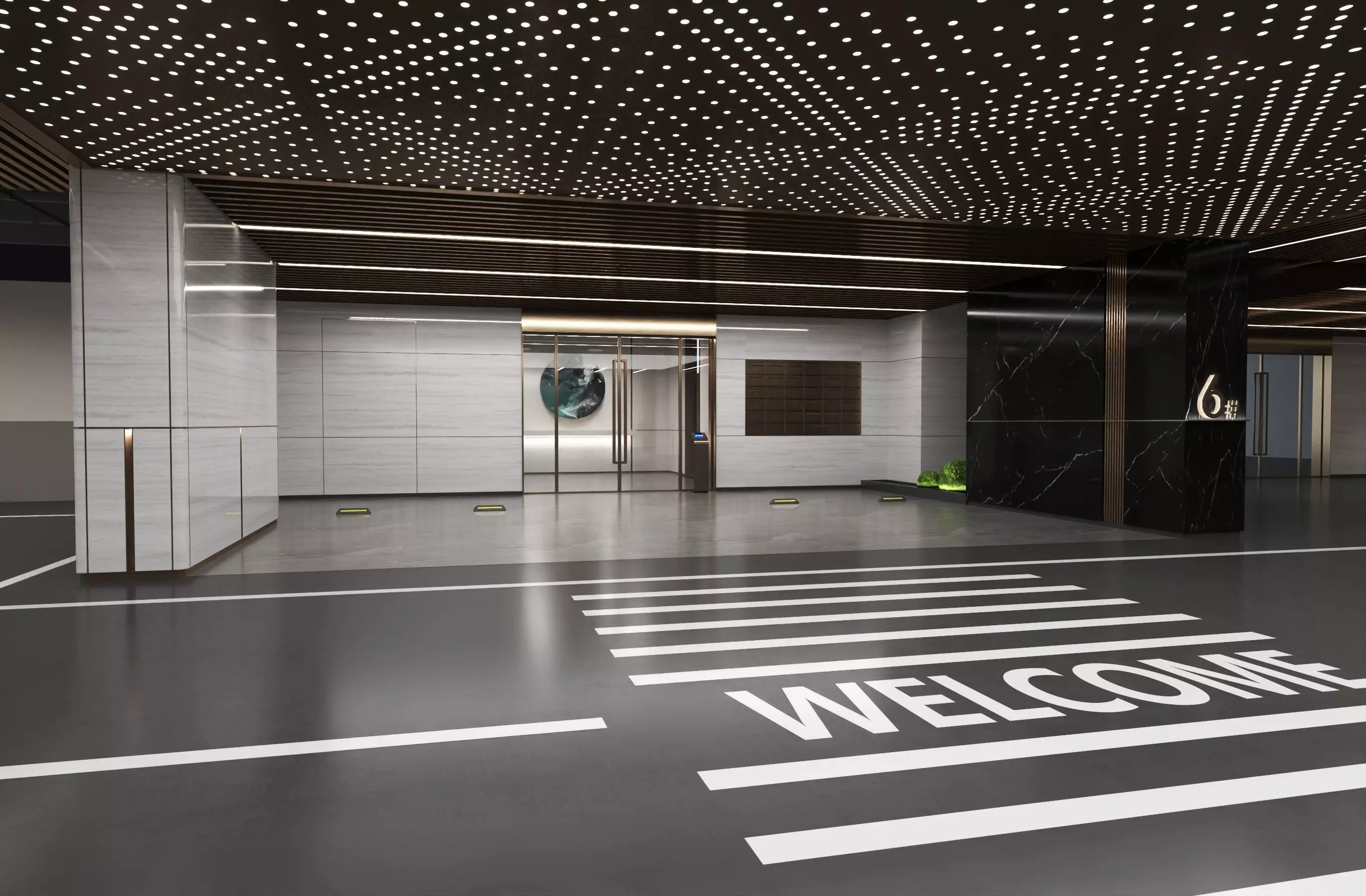 Modern Luxury Car Park - Garage 3D model_2