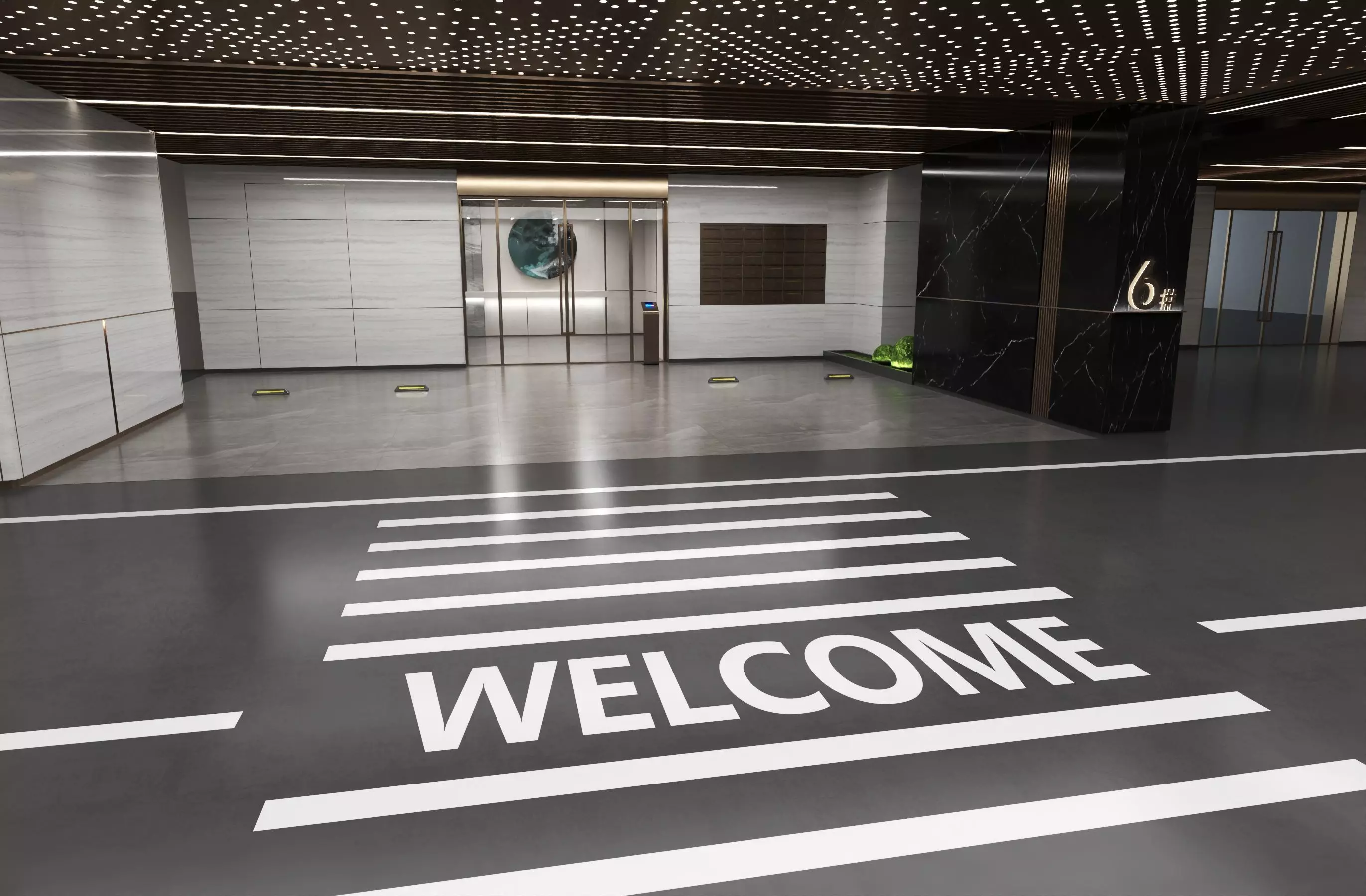 Modern Luxury Car Park - Garage 3D model_6