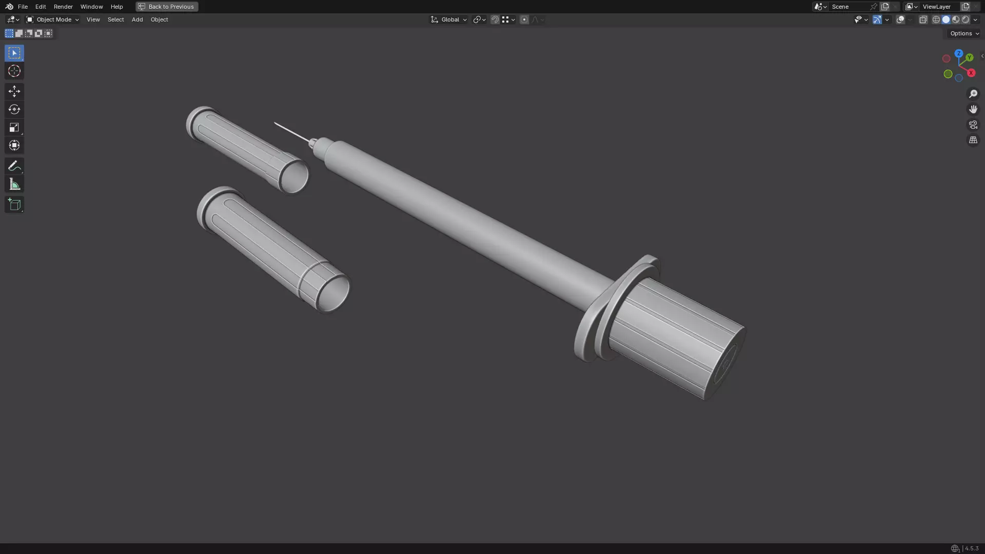 Insulin Syringe 50 mL 3D model_6