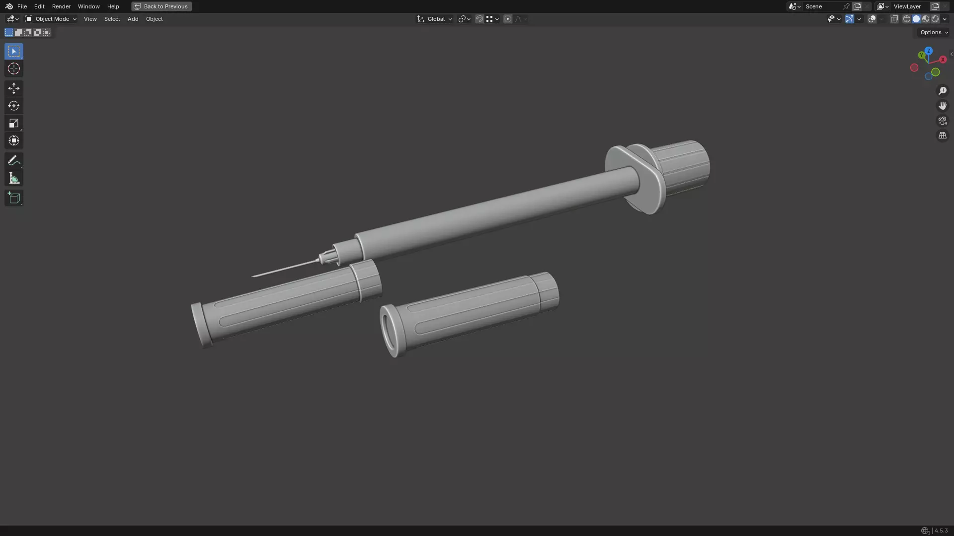 Insulin Syringe 50 mL 3D model_26