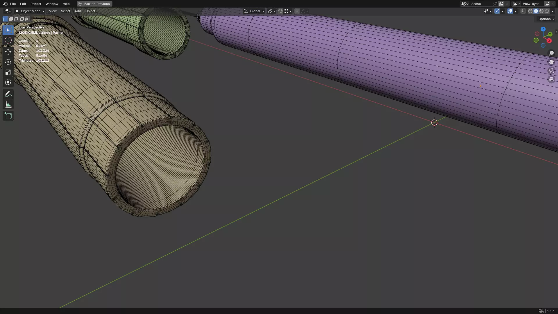 Insulin Syringe 50 mL 3D model_38