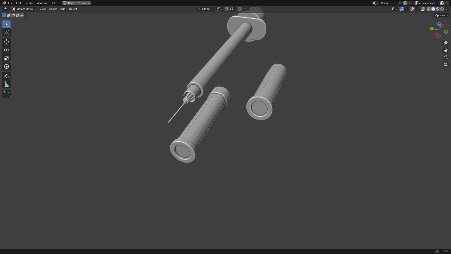 Insulin Syringe 50 mL 3D model_37