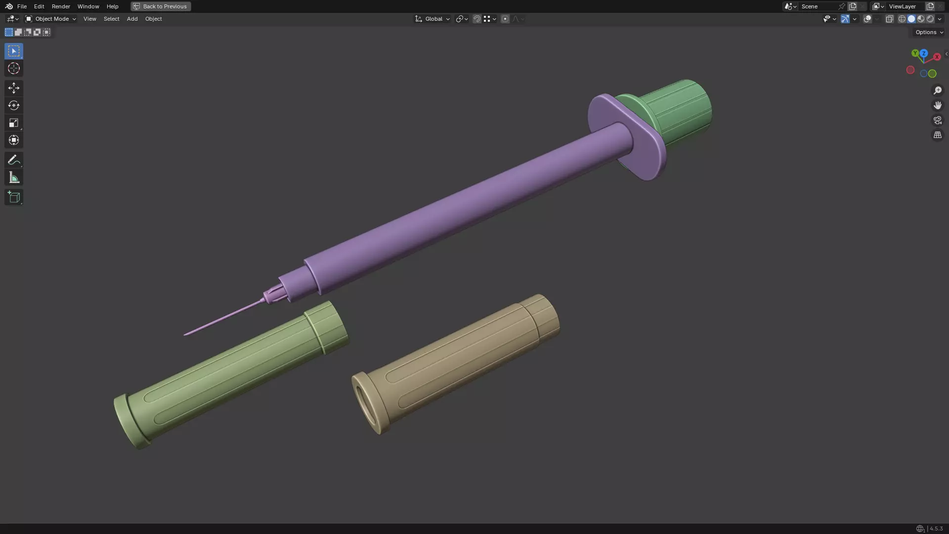 Insulin Syringe 50 mL 3D model_16