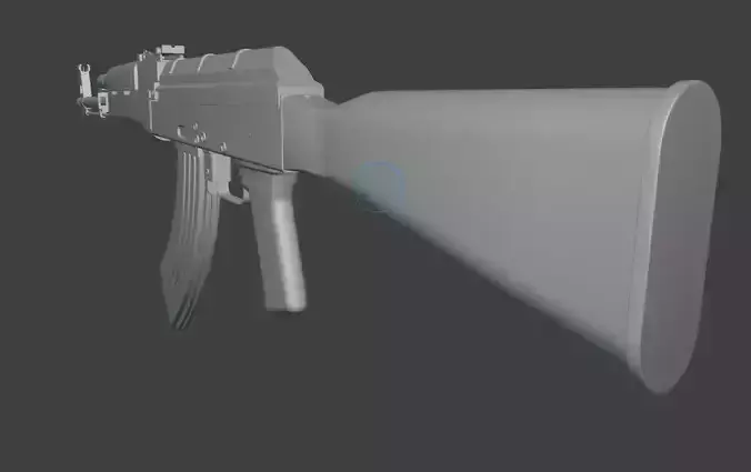 Ak47 low-poly Model for games  Low-poly 3D model
