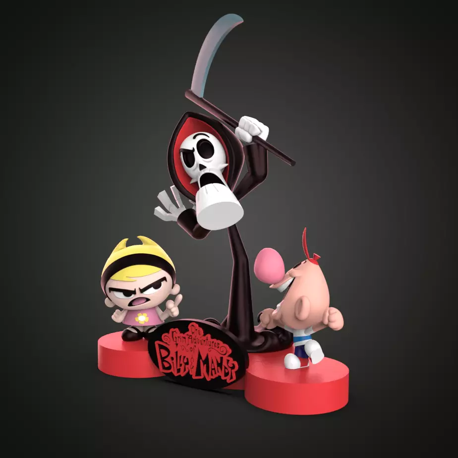 BILLY MANDY Y PURO HUESOS 3D print model_2