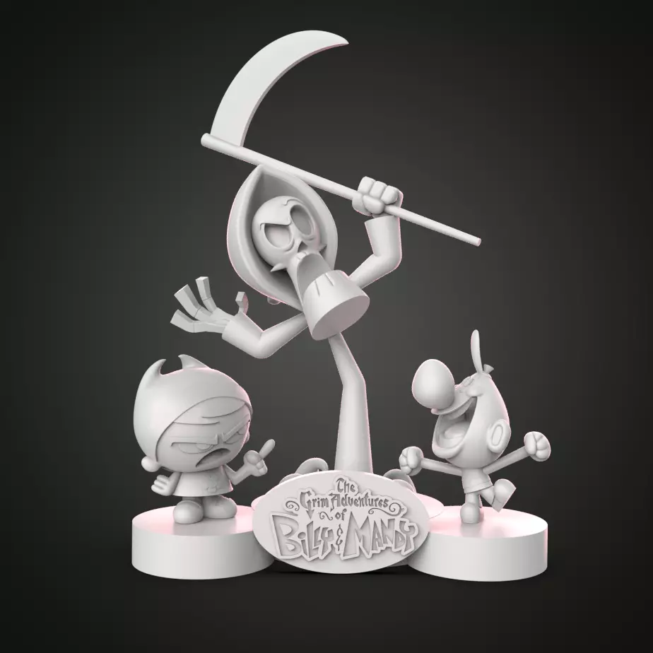 BILLY MANDY Y PURO HUESOS 3D print model_7