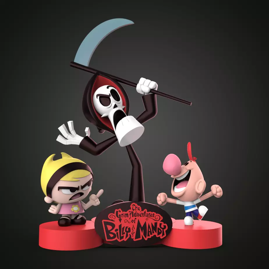 BILLY MANDY Y PURO HUESOS 3D print model_0