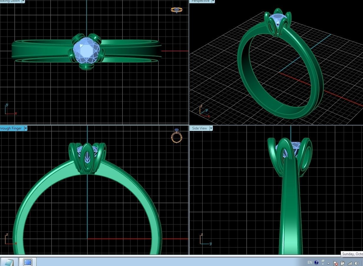 Ring 10367 3D print model_2