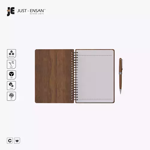 Wooden Notebook And Pen Collection