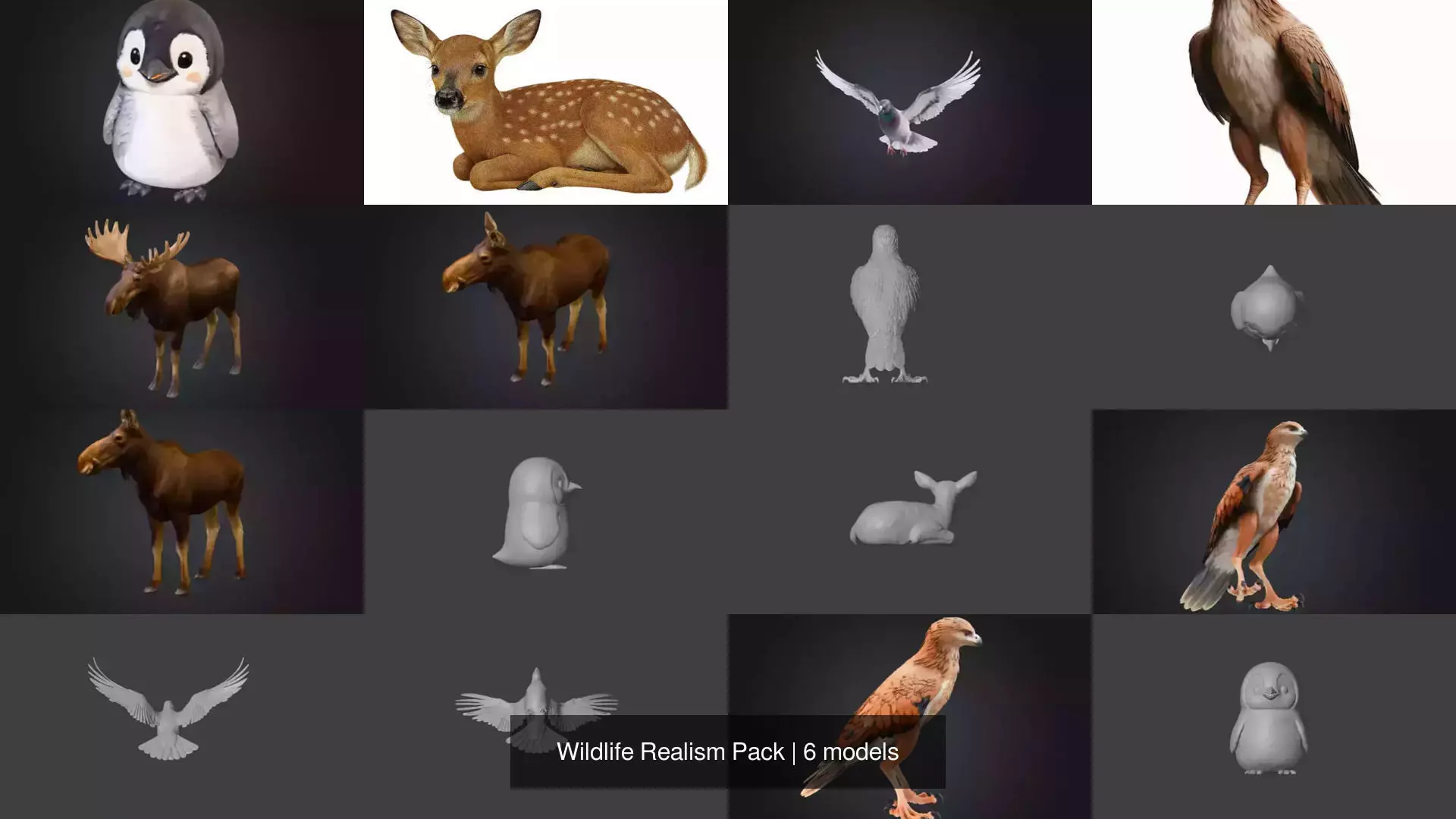 Wildlife Realism Pack 3D Model Collection_0