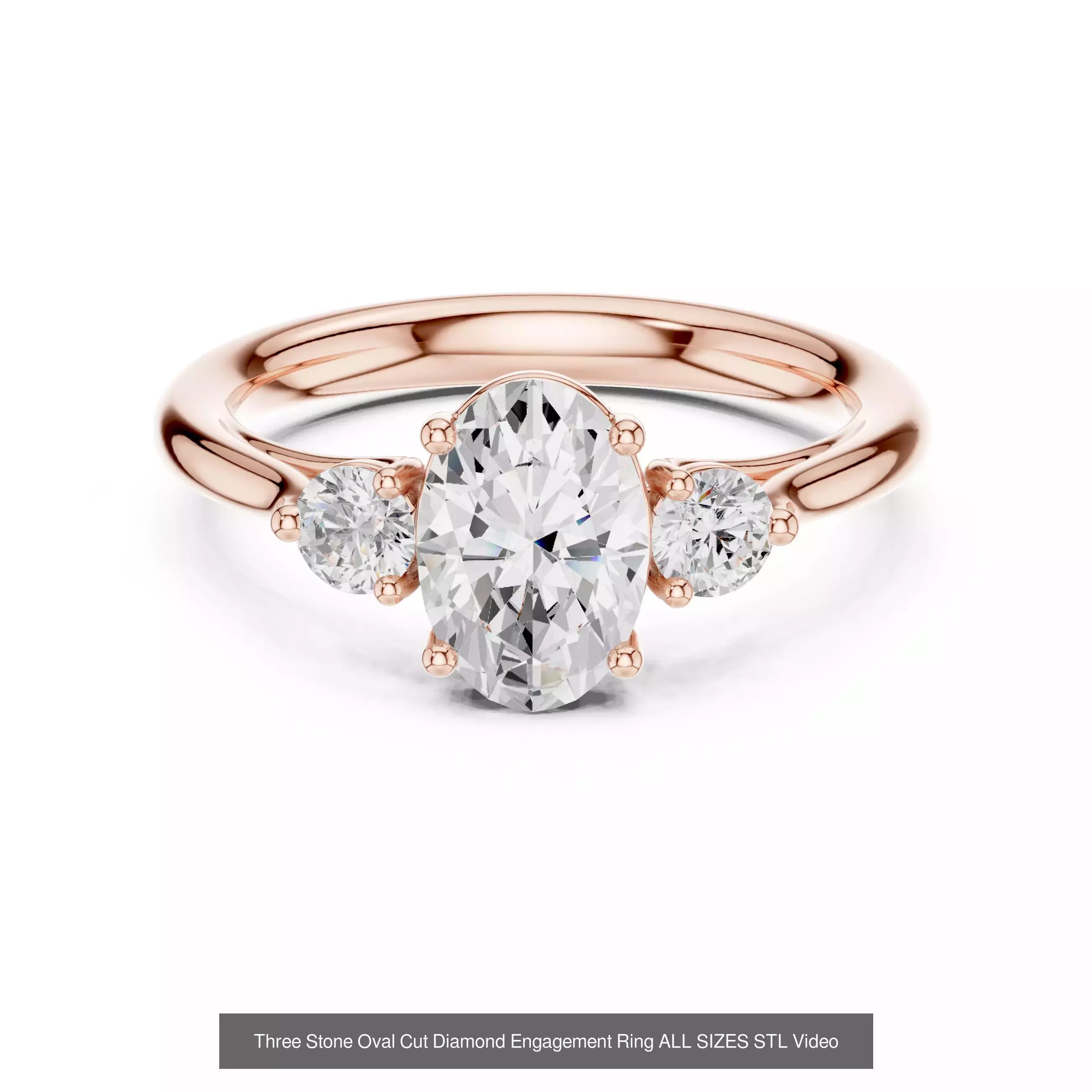 43 Solitaire Halo Diamond Engagement Ring ALL SIZES STL Video 3D Model Collection_10