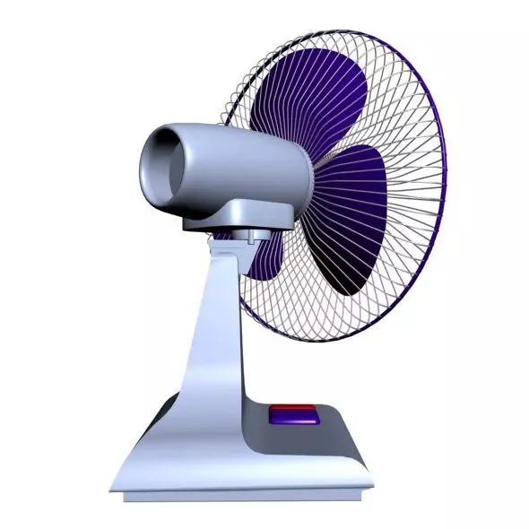 Retro-Style Fan or Ventilator 3D model_3