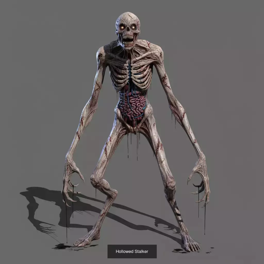 Horror Mutant Monster Creatures Pack 3D Model Collection_4