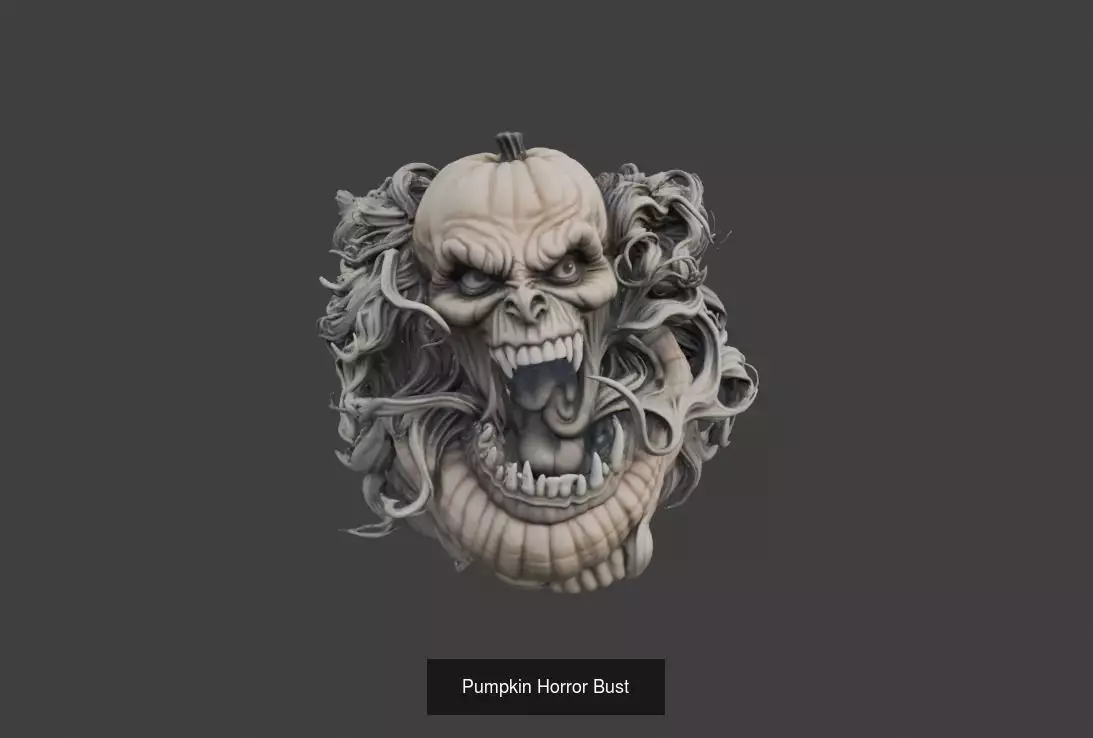 Horror Mutant Monster Creatures Pack 3D Model Collection_3