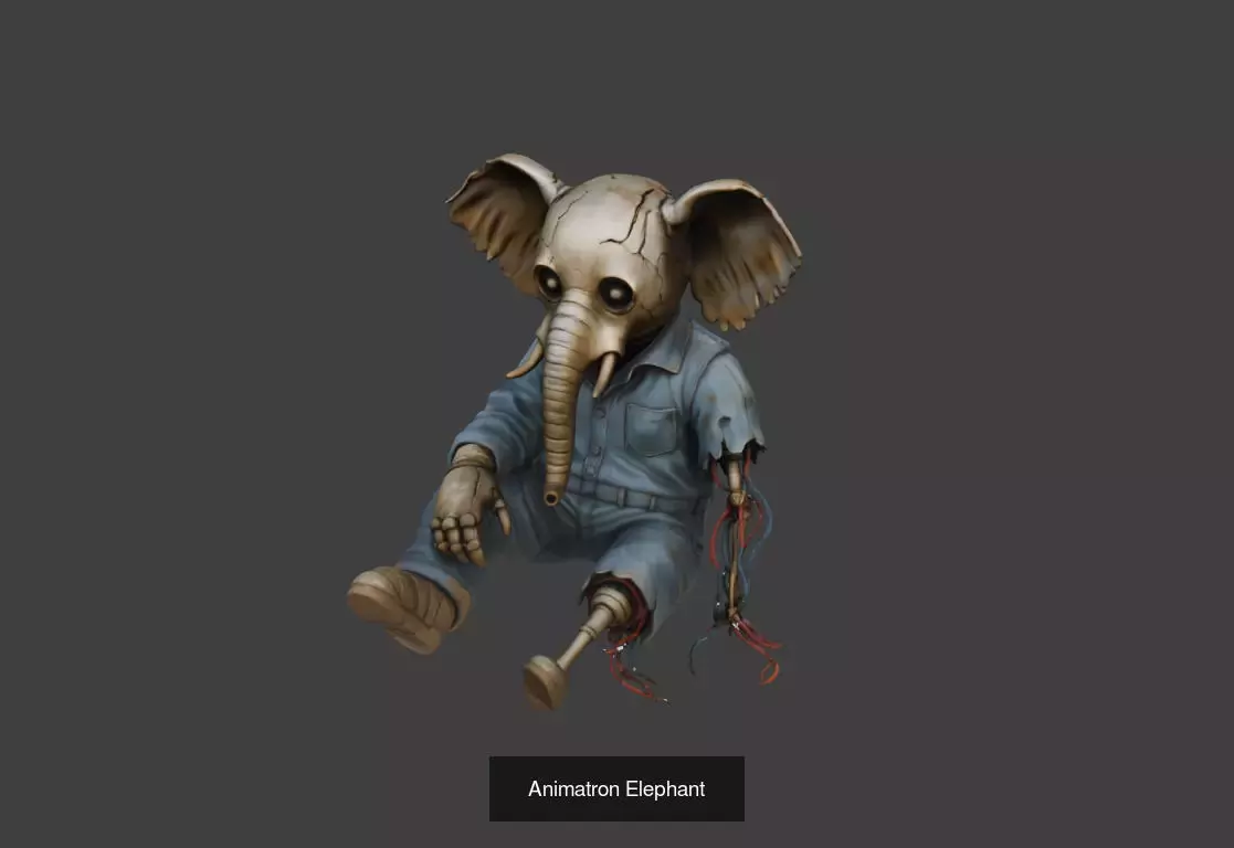 Horror Mutant Monster Creatures Pack 3D Model Collection_13