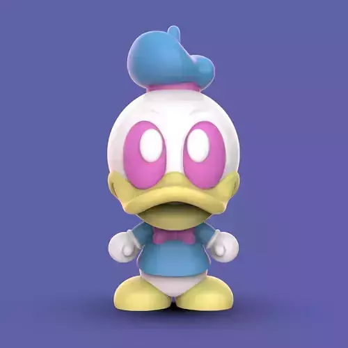 DONALD DUCK KAWAII- NORMAL VERSION AND KEYCHAIN