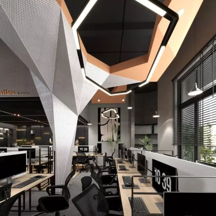 Office Room Interior Model 3D model_12