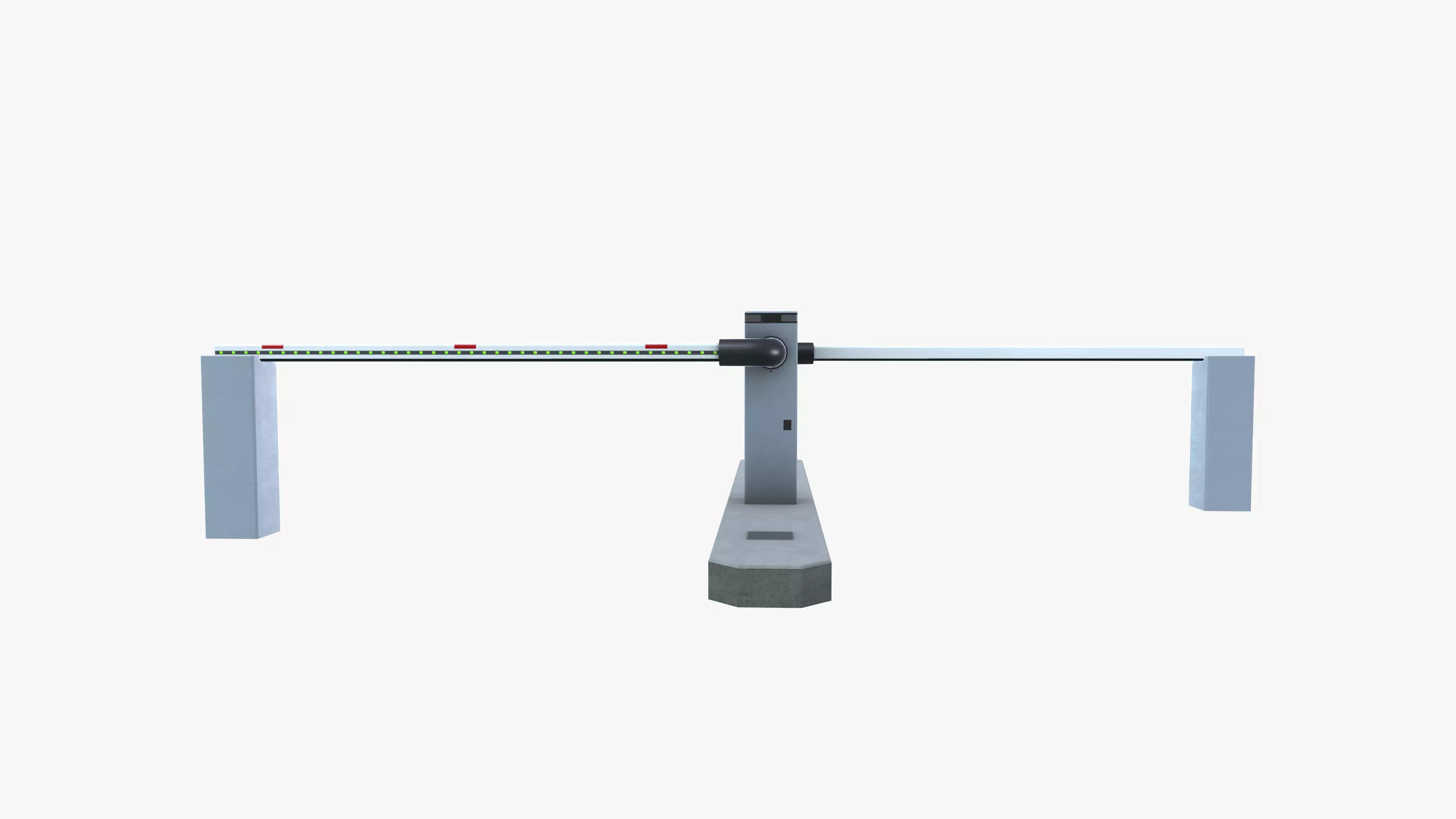 Boom Barrier Low-poly 3D model_3