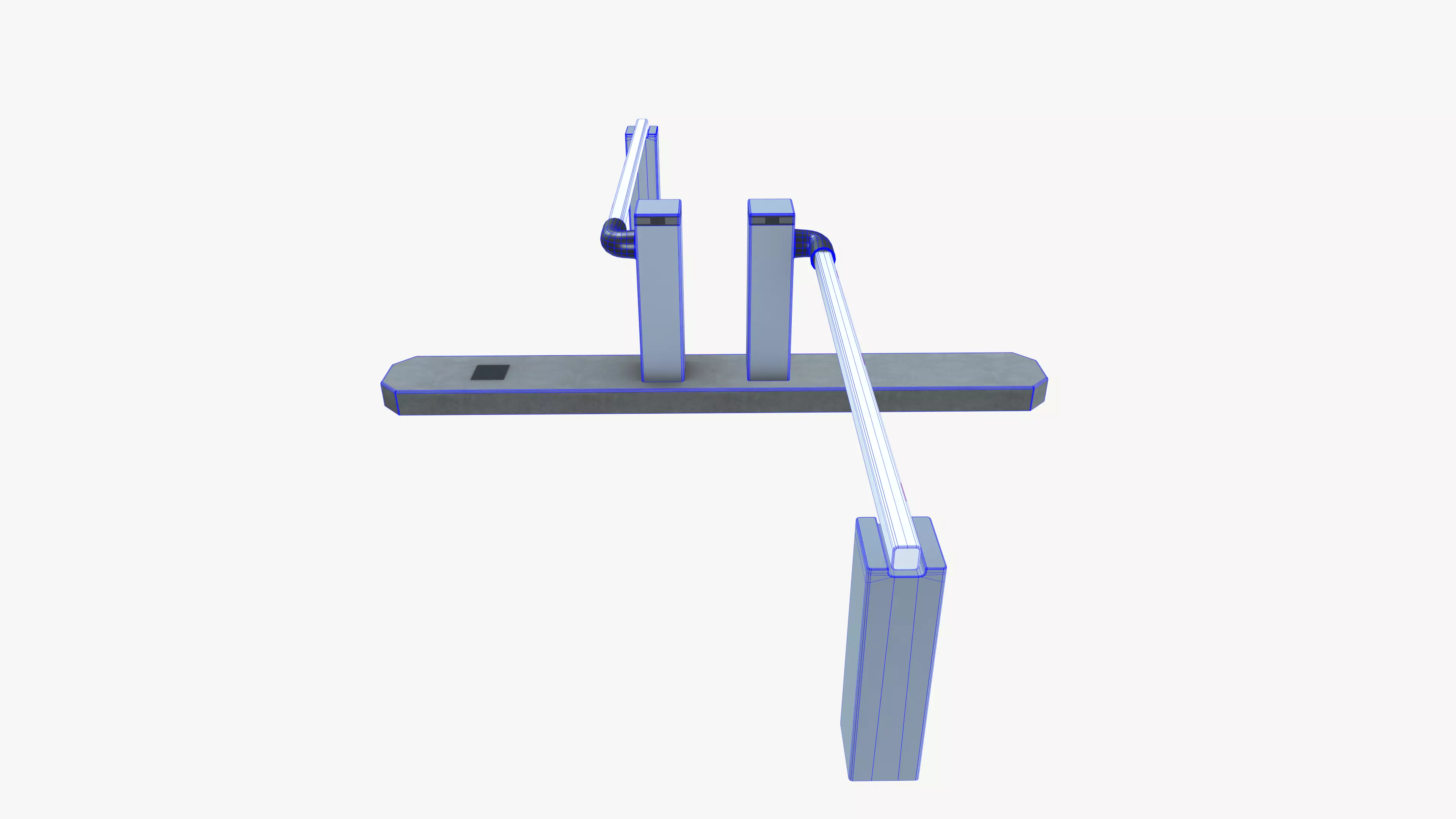 Boom Barrier Low-poly 3D model_15