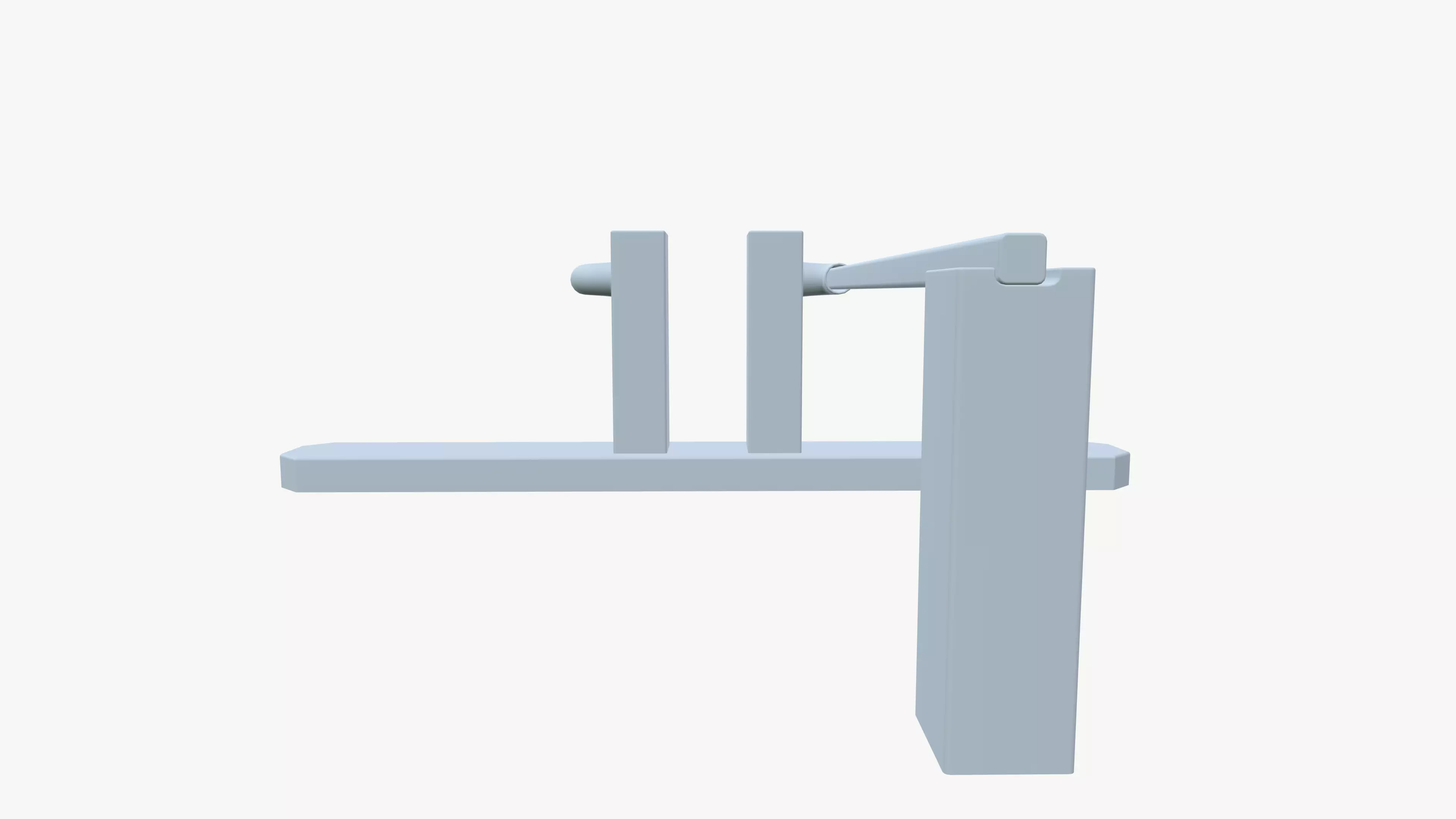 Boom Barrier Low-poly 3D model_9