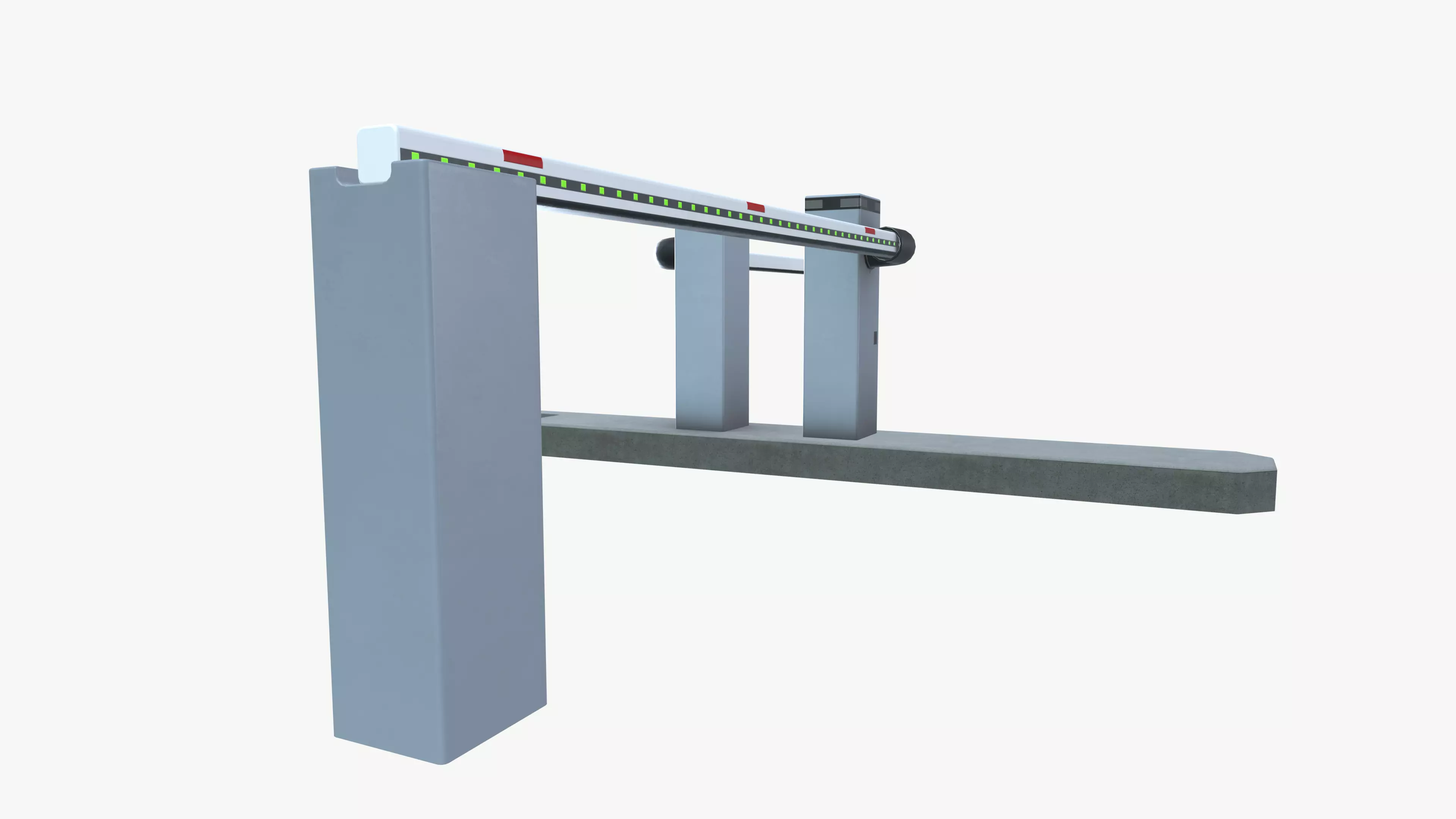 Boom Barrier Low-poly 3D model_5