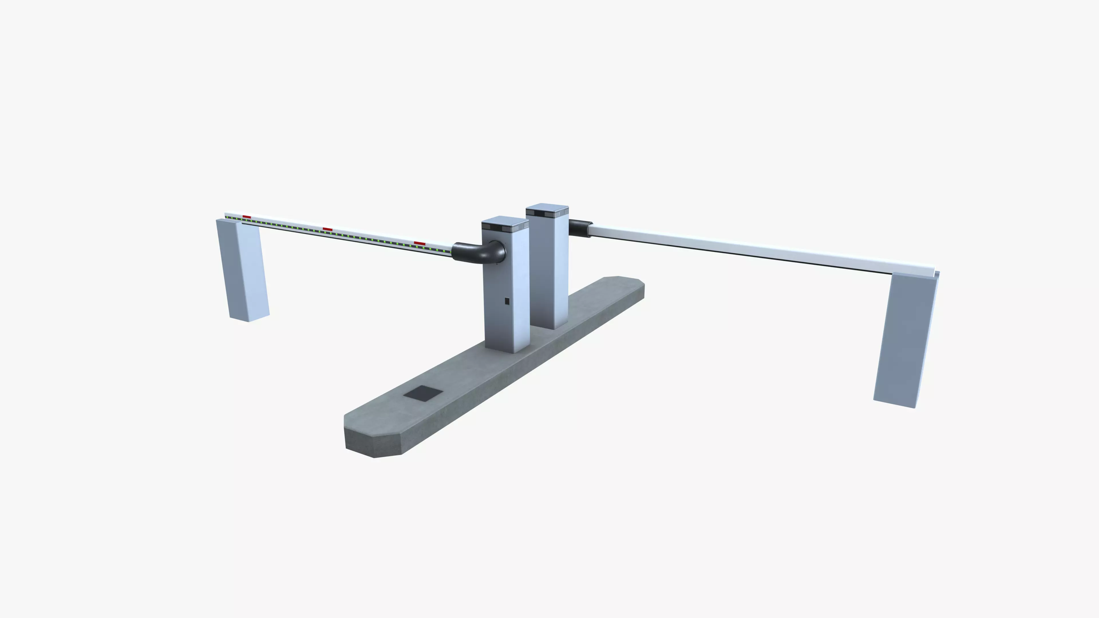 Boom Barrier Low-poly 3D model_0