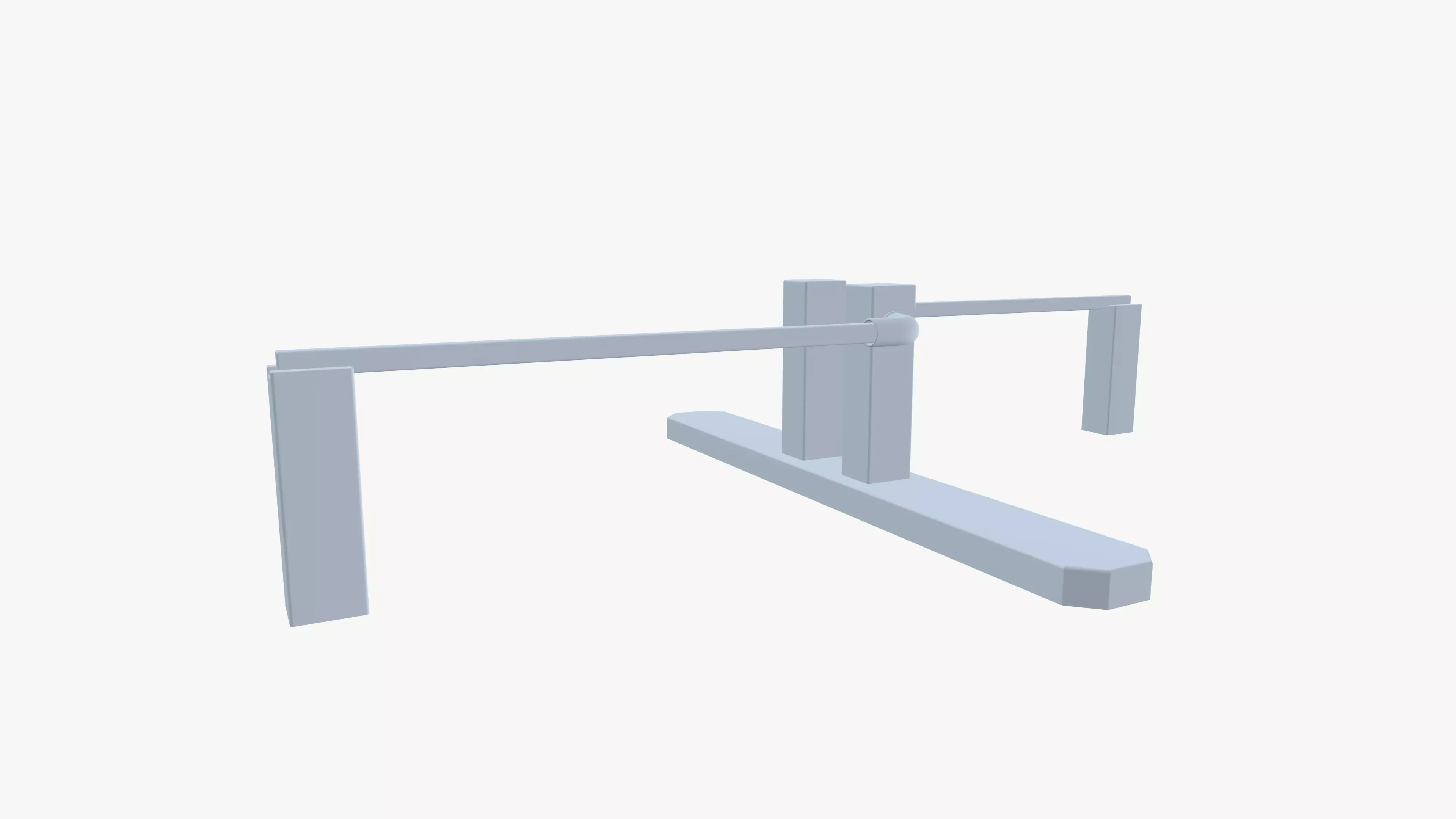 Boom Barrier Low-poly 3D model_10