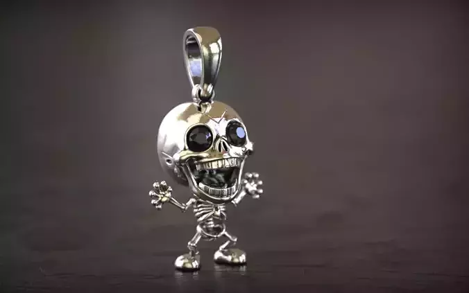 Skeleton Pendant 3D print model