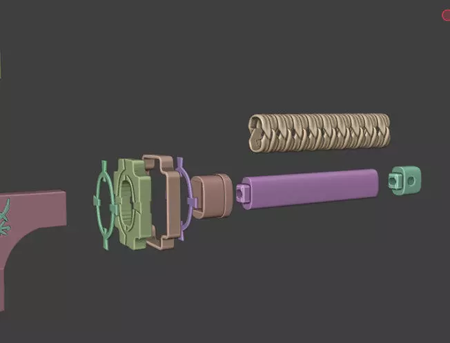 Nichirin Sword Uzui Tengen Replica Demon Slayer Fan Art 3D print model_8