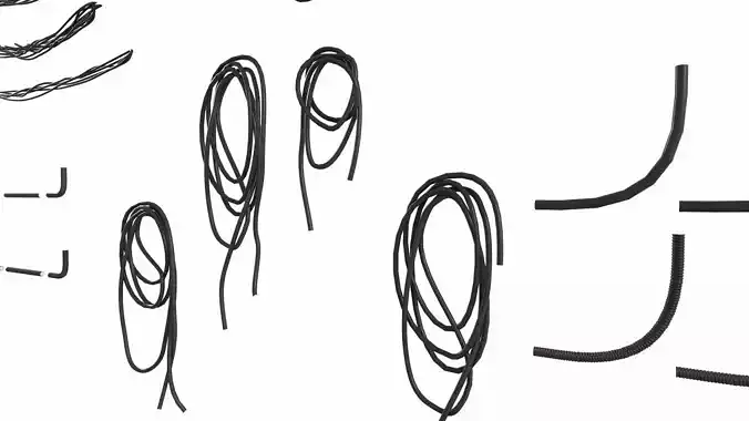 Industrial Wires  3D Model