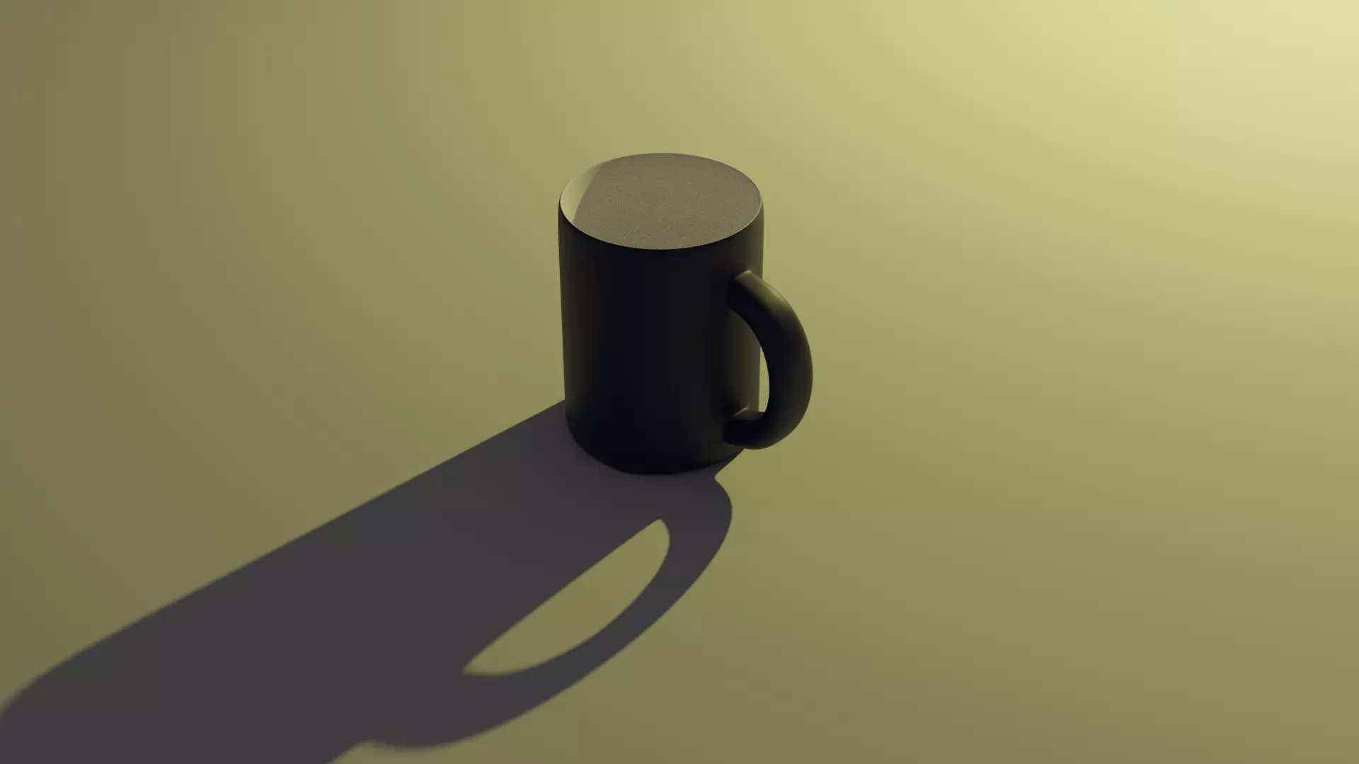 Coffee Mug Low-poly 3D model_0