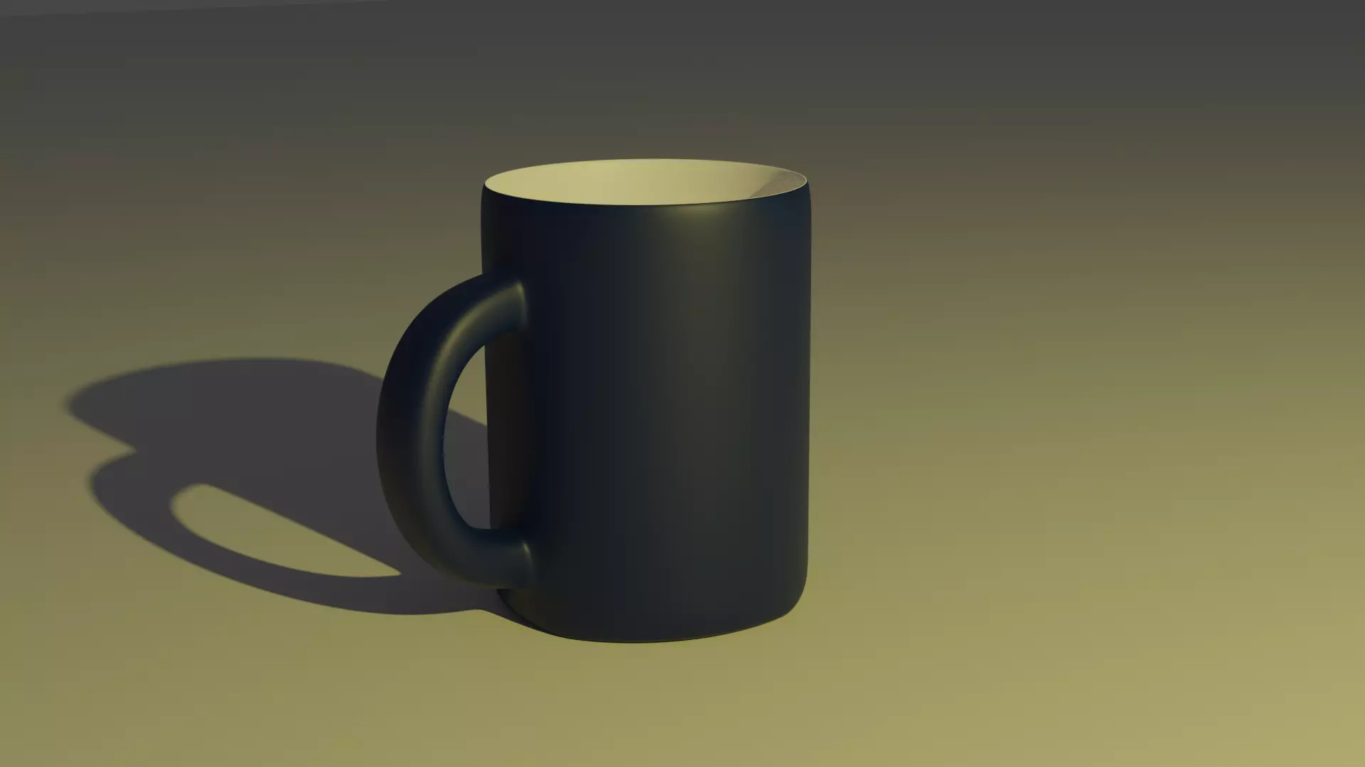 Coffee Mug Low-poly 3D model_1