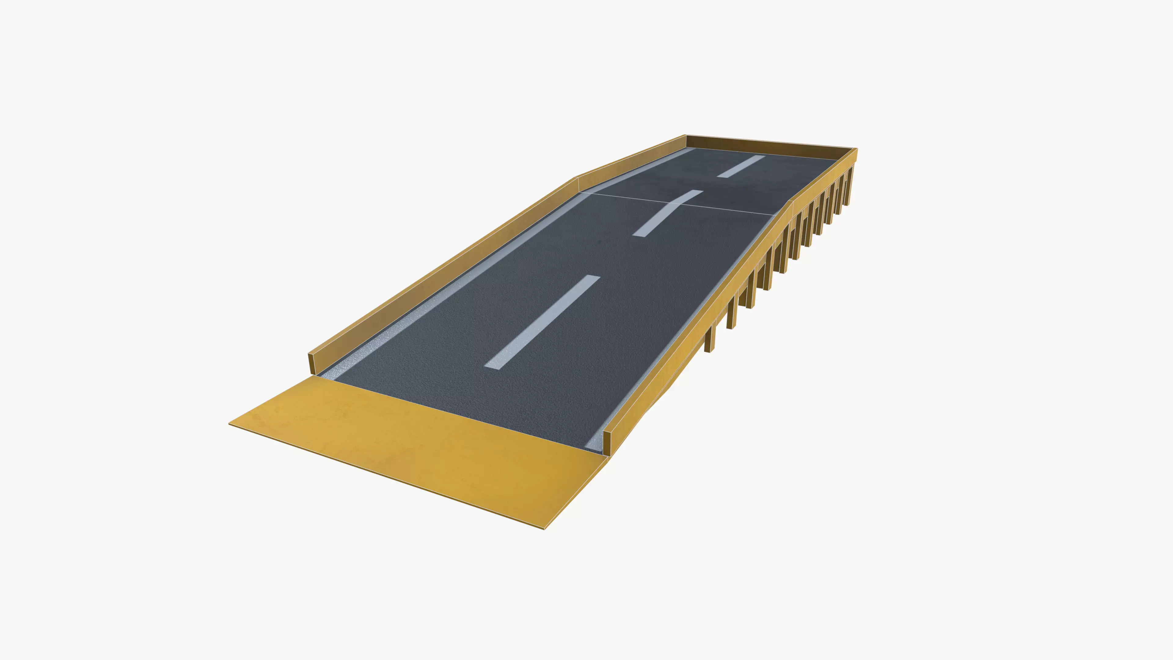 Dock Ramp Low-poly 3D model_12